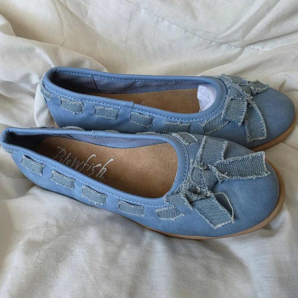 Blowfish Light Blue Denim Ballet Flats